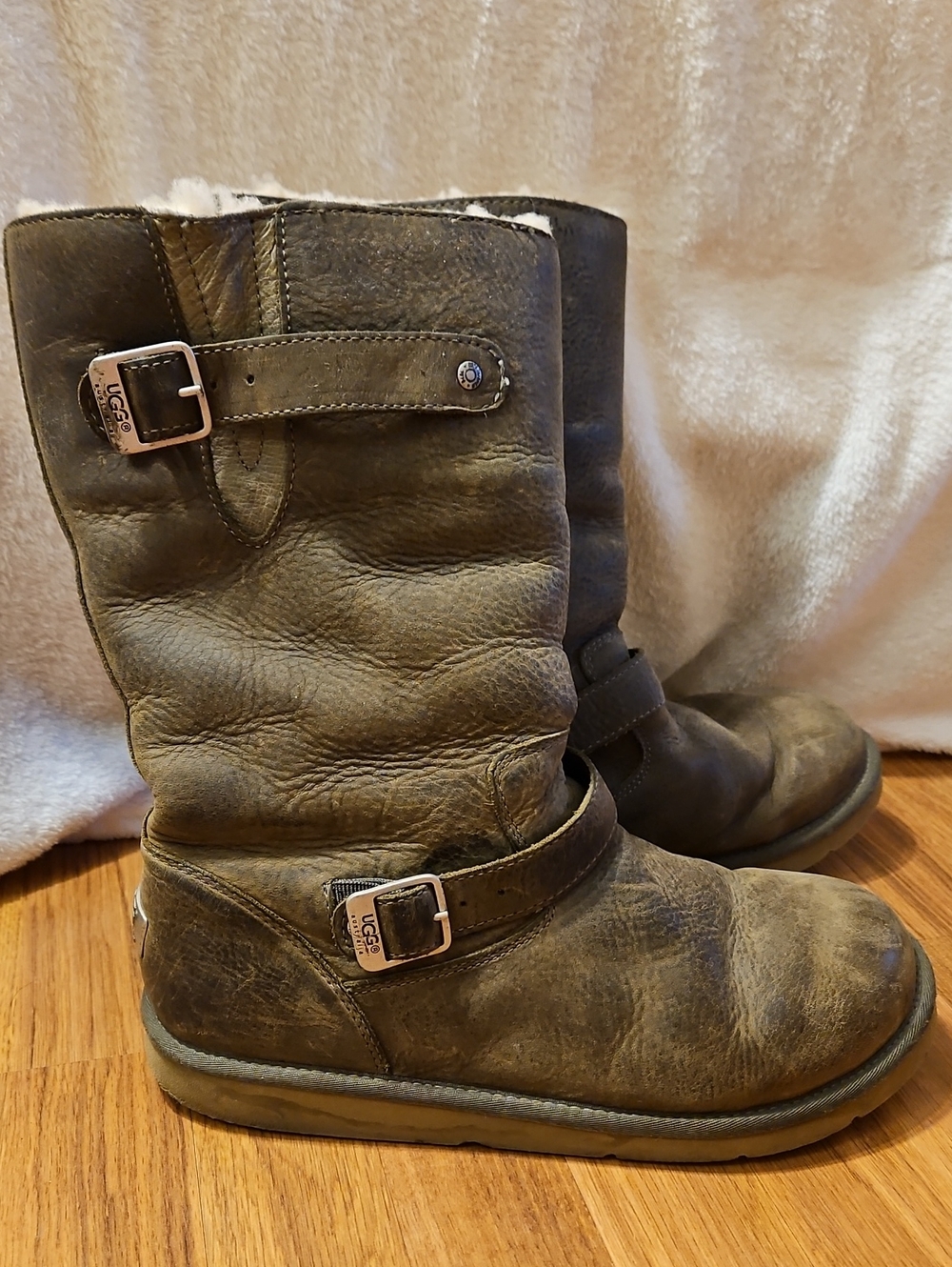 UGG Kensington Biker Boots Size 12